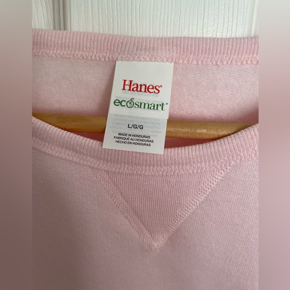 Hanes women’s crewneck sweatshirt light pink size large Christmas vibes vintage - Picture 3 of 5